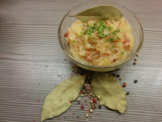 Rezept Weißweinsauerkraut mit Speck | guenstig-kochen.at Rezept Weißweinsauerkraut mit Speck