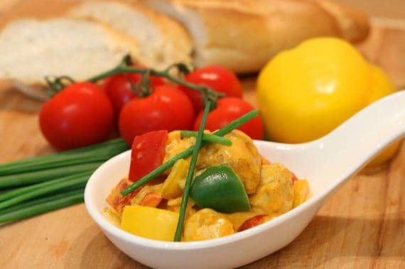 Rezept Feurige Paprika - Huhn - Pfanne | guenstig-kochen.at Rezept Feurige Paprika - Huhn - Pfanne