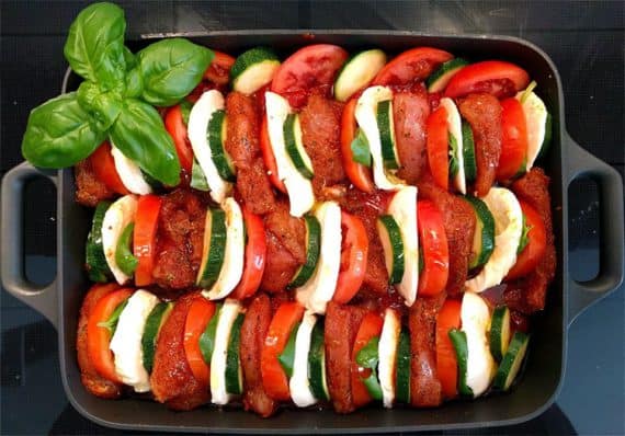 Rezept Huhn Caprese | guenstig-kochen.at Rezept Huhn Caprese
