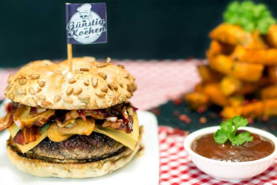 Rezept Da Smokey Steyrer Burger | guenstig-kochen.at Rezept Da Smokey Steyrer Burger
