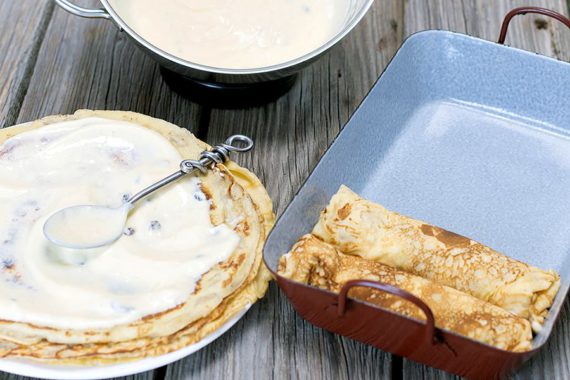 Rezept Topfenpalatschinken | guenstig-kochen.at Rezept Topfenpalatschinken