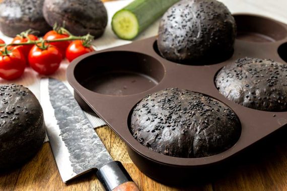 Rezept Black Burger Buns | guenstig-kochen.at Rezept Black Burger Buns